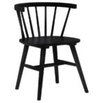 JEFFRIES WINDSOR WOOD DINING SIDE CHAIR BLACK (SET OF 2) - Image 3