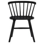JEFFRIES WINDSOR WOOD DINING SIDE CHAIR BLACK (SET OF 2) - Image 4