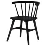 JEFFRIES WINDSOR WOOD DINING SIDE CHAIR BLACK (SET OF 2) - Image 5
