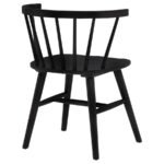 JEFFRIES WINDSOR WOOD DINING SIDE CHAIR BLACK (SET OF 2) - Image 9