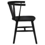 JEFFRIES WINDSOR WOOD DINING SIDE CHAIR BLACK (SET OF 2) - Image 10