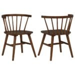 JEFFRIES WINDSOR WOOD DINING SIDE CHAIR WALNUT (SET OF 2)
