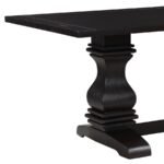 PARKINS RECTANGULAR 86-INCH DINING TABLE RUSTIC ESPRESSO - Image 6