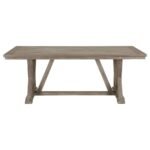 CORNELIA 7-PIECE RECTANGULAR DINING TABLE SET COASTAL GREY - Image 4