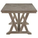 CORNELIA 7-PIECE RECTANGULAR DINING TABLE SET COASTAL GREY - Image 5
