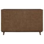 REYNOLDS 2-DOOR SIDEBOARD BUFFET STORAGE CABINET BROWN OAK - Image 8