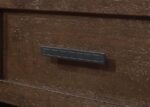 REYNOLDS 2-DOOR SIDEBOARD BUFFET STORAGE CABINET BROWN OAK - Image 13