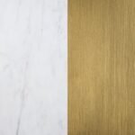 AMBROSE ROUND 50-INCH MARBLE TOP DINING TABLE BRUSHED GOLD - Image 12