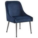 MAYETTE UPHOLSTERED DINING SIDE CHAIR BLUE (SET OF 2) - Image 3