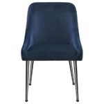 MAYETTE UPHOLSTERED DINING SIDE CHAIR BLUE (SET OF 2) - Image 4