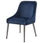 MAYETTE UPHOLSTERED DINING SIDE CHAIR BLUE (SET OF 2) - Image 5