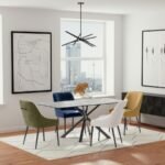 MAYETTE UPHOLSTERED DINING SIDE CHAIR BLUE (SET OF 2) - Image 13