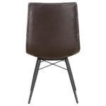 AIKEN UPHOLSTERED DINING SIDE CHAIR BROWN (SET OF 4) - Image 8