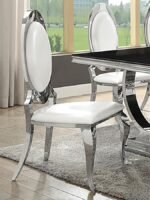 ANCHORAGE UPHOLSTERED DINING CHAIR CREAM WHITE (SET OF 2) - Image 2