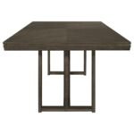 KELLY RECTANGULAR 87-INCH WOOD DINING TABLE DARK GREY - Image 4