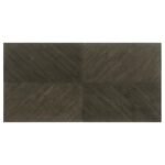 KELLY RECTANGULAR 87-INCH WOOD DINING TABLE DARK GREY - Image 5