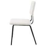 CALLA FABRIC UPHOLSTERED DINING SIDE CHAIR WHITE (SET OF 2) - Image 6