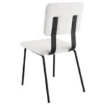 CALLA FABRIC UPHOLSTERED DINING SIDE CHAIR WHITE (SET OF 2) - Image 7