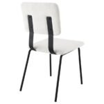 CALLA FABRIC UPHOLSTERED DINING SIDE CHAIR WHITE (SET OF 2) - Image 8