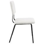 CALLA FABRIC UPHOLSTERED DINING SIDE CHAIR WHITE (SET OF 2) - Image 9