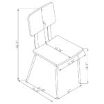 CALLA FABRIC UPHOLSTERED DINING SIDE CHAIR WHITE (SET OF 2) - Image 13