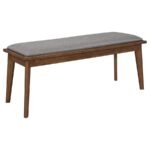 ALFREDO 6-PIECE BUTTERFLY LEAF DINING SET NATURAL WALNUT - Image 9