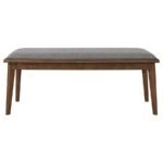 ALFREDO 6-PIECE BUTTERFLY LEAF DINING SET NATURAL WALNUT - Image 10