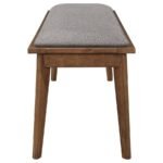 ALFREDO 6-PIECE BUTTERFLY LEAF DINING SET NATURAL WALNUT - Image 11