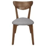 ALFREDO DINING SIDE CHAIR GREY AND NATURAL WALNUT (SET OF 2) - Image 4