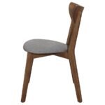 ALFREDO DINING SIDE CHAIR GREY AND NATURAL WALNUT (SET OF 2) - Image 6
