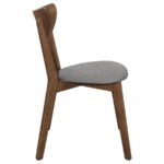 ALFREDO DINING SIDE CHAIR GREY AND NATURAL WALNUT (SET OF 2) - Image 9