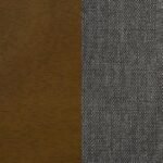ALFREDO UPHOLSTERED DINING BENCH GREY AND NATURAL WALNUT - Image 8