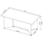 EMERY 76-INCH RECTANGULAR MIRRORED DINING TABLE SILVER - Image 8