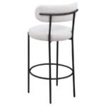 VIOLA BOUCLE UPHOLSTERED BAR CHAIR CREAM (SET OF 2) - Image 7