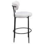 VIOLA BOUCLE UPHOLSTERED BAR CHAIR CREAM (SET OF 2) - Image 9