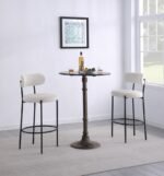 VIOLA BOUCLE UPHOLSTERED BAR CHAIR CREAM (SET OF 2) - Image 12