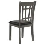 LAVON 5-PIECE OVAL EXTENSION LEAF DINING SET MEDIUM GREY - Image 10