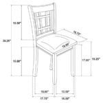 LAVON 5-PIECE OVAL EXTENSION LEAF DINING SET MEDIUM GREY - Image 15