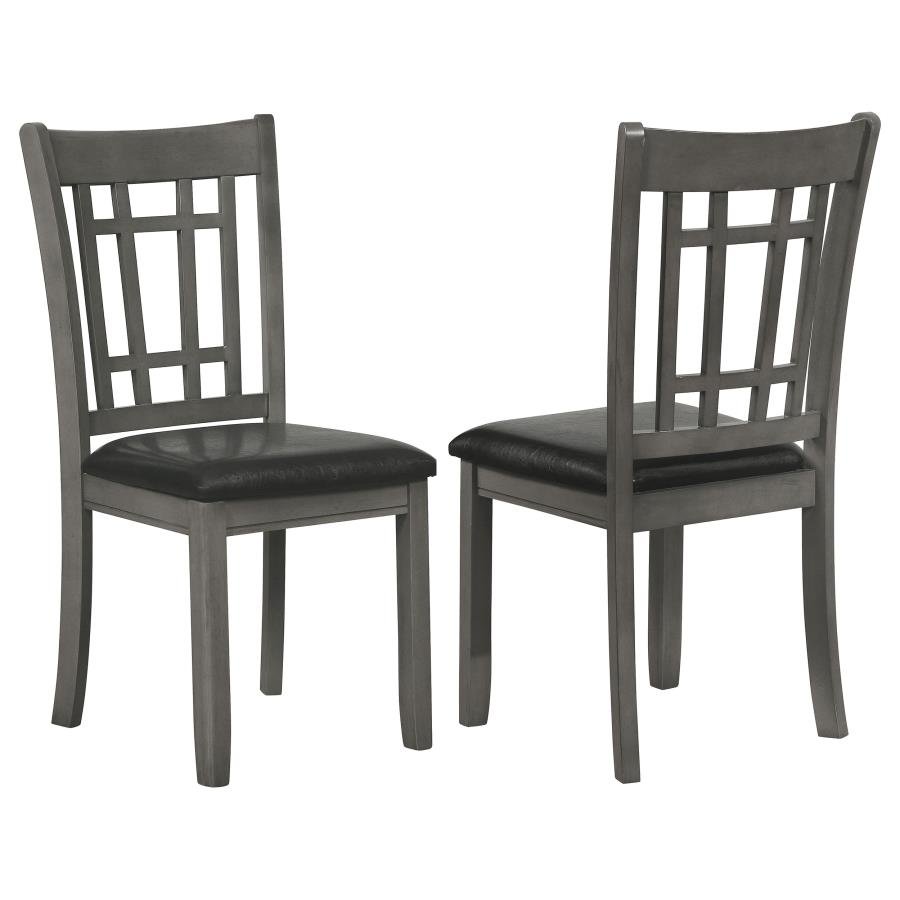 108212_001x900.jpg LAVON WOOD DINING SIDE CHAIR BLACK AND MEDIUM GREY (SET OF 2) - Image 1