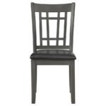 LAVON WOOD DINING SIDE CHAIR BLACK AND MEDIUM GREY (SET OF 2) - Image 4