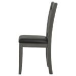 LAVON WOOD DINING SIDE CHAIR BLACK AND MEDIUM GREY (SET OF 2) - Image 6