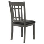 LAVON WOOD DINING SIDE CHAIR BLACK AND MEDIUM GREY (SET OF 2) - Image 8