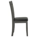 LAVON WOOD DINING SIDE CHAIR BLACK AND MEDIUM GREY (SET OF 2) - Image 9