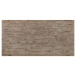 BRIDGET RECTANGULAR 79-INCH DINING TABLE BROWN BRUSHED - Image 5
