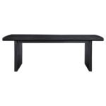 BROOKMEAD 5-PIECE EXTENSION LEAF DINING TABLE SET BLACK - Image 4