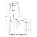 BROOKMEAD 5-PIECE EXTENSION LEAF DINING TABLE SET BLACK - Image 15