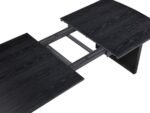 BROOKMEAD 7-PIECE EXTENSION LEAF DINING TABLE SET BLACK - Image 11