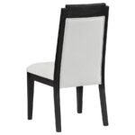 BROOKMEAD 7-PIECE EXTENSION LEAF DINING TABLE SET BLACK - Image 8
