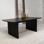 BROOKMEAD 100-INCH EXTENSION LEAF DINING TABLE BLACK - Image 3