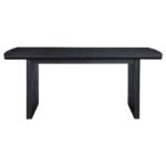 BROOKMEAD 100-INCH EXTENSION LEAF DINING TABLE BLACK - Image 6